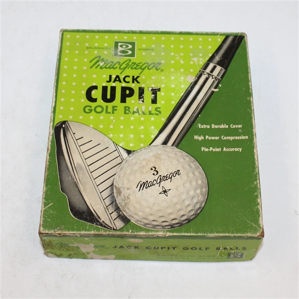 Dozen Vintage MacGregor Jack Cupit Signature Golf Balls-ROTH COLLECTION