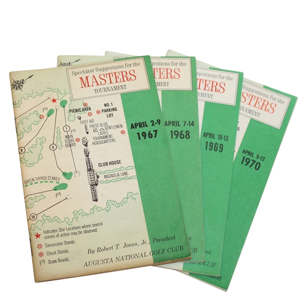 Masters Spectators Guides- 1967-1970
