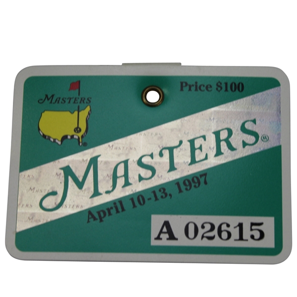 1997 Masters Series Badge- Tiger Woods Win