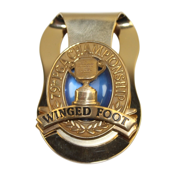 Lanny Wadkins' 1997 PGA Championship at Winged Foot Contestant Money Clip-Gifted to Close Friend