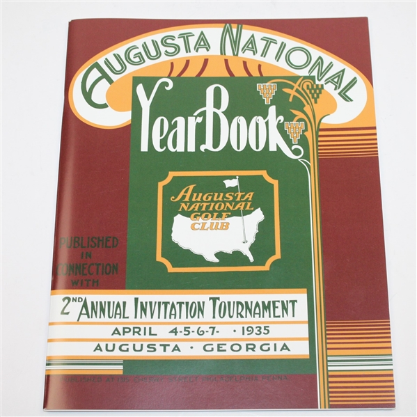 1934 & 1935 'Augusta Invitational' Masters Tournament Reproduction Programs