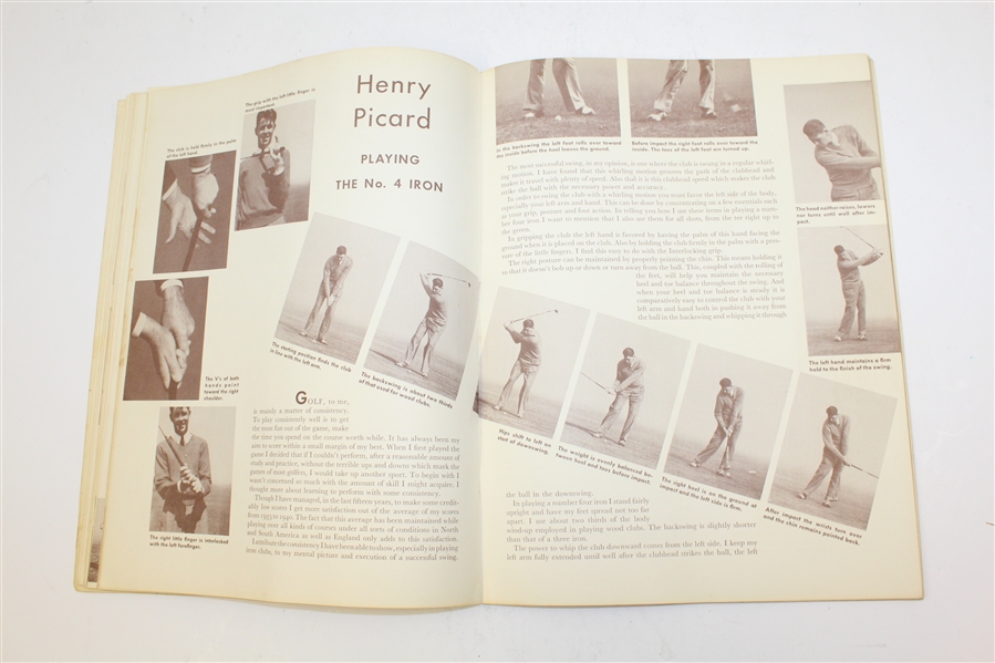 1940 'Golfmasters...A Sure Way to Better Golf' Book - 14 Champions Write A Book