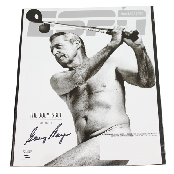 Gary Player Signed ESPN 'The Body' Issue Magazine JSA ALOA