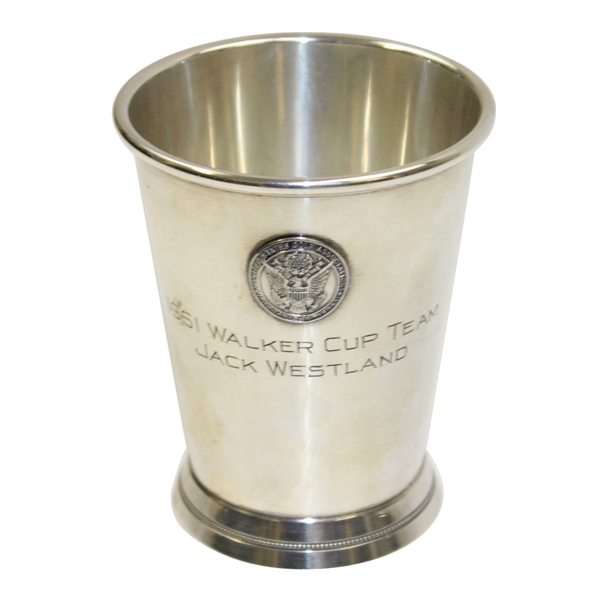 1961 Pewter Walker Cup Sterling Player Gift to Captain Jack Westland - ROTH COLLECTION