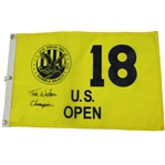 Tom Watson Signed 1982 US Open Flag with Champion Inscription JSA ALOA