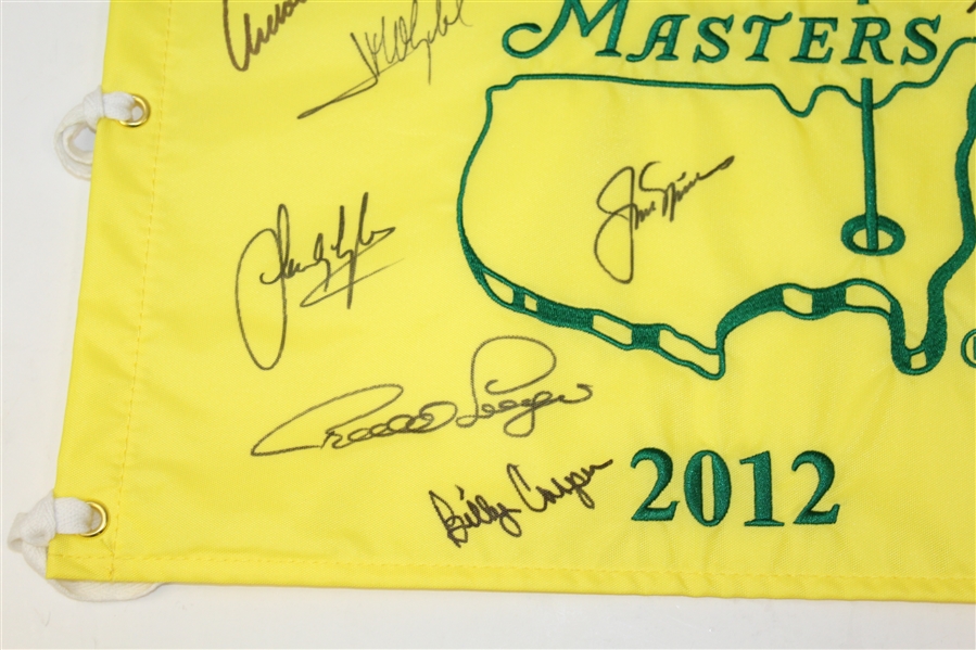 2012 Masters Par 3 Contest Flag Champs Flag including Big Three, Watson, and Others JSA ALOA