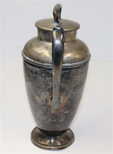 1923 Wallace Bros Silver Co. Country Club of Birmingham Invitational Tournament Trophy Pitcher- Dented- ROTH COLLECTION