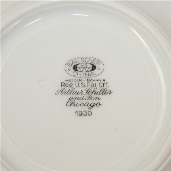 Pair of 1930 Golf Themed Plates- Arthur Schiller and Son- ROTH COLLECTION