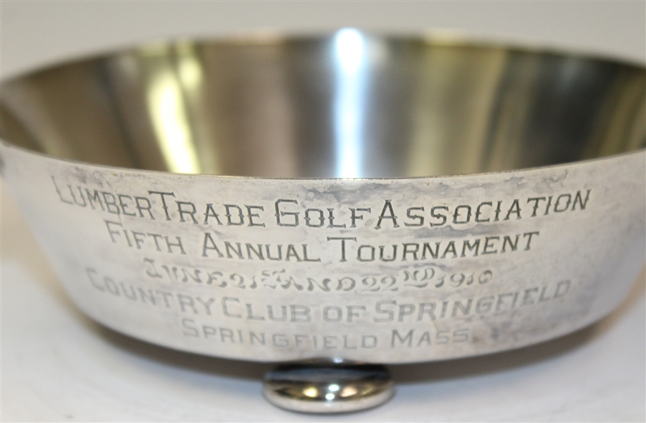 1910 Country Club of Springfield Lumber Trade Golf Assc. Trophy- ROTH COLLECTION