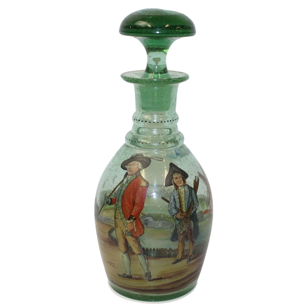 Golf Themed Decanter- Depicts 1800's Golfers- ROTH COLLECTION