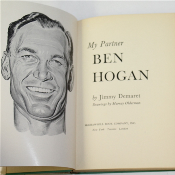 Jimmy Demaret Signed Book My Partner Ben Hogan JSA ALOA