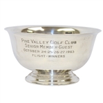 1963 Pine Valley Golf Club Sterling Silver Trophy Bowl