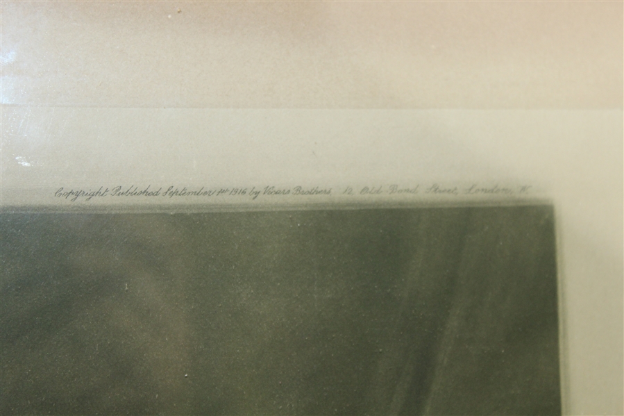 1916 Henry Callender Print Signed by Will Henderson - Original Frame