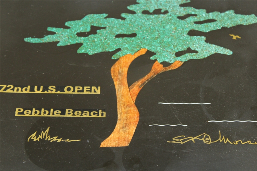 1972 US Open Championship at Pebble Beach Couroc Dish -ROBERT SOMMERS COLLECTION