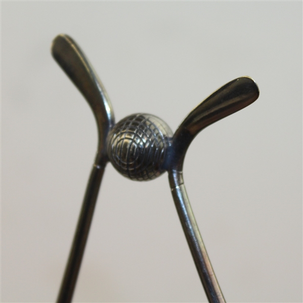 Golf Themed Silver Toast Holder  -ROBERT SOMMERS COLLECTION