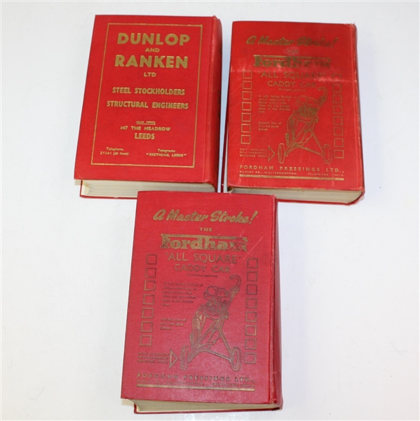 Set of 7 The Golfer's Handbook - 1933, 1935, 1940, 1947, 1955, 1963, & 1966 -ROBERT SOMMERS COLLECTION
