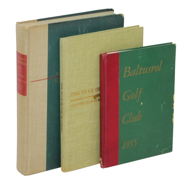 3 Books with Robert Sommers Book Plates - Baltusrol, Year of the Diamond, & The Complete Golfer -ROBERT SOMMERS COLLECTION