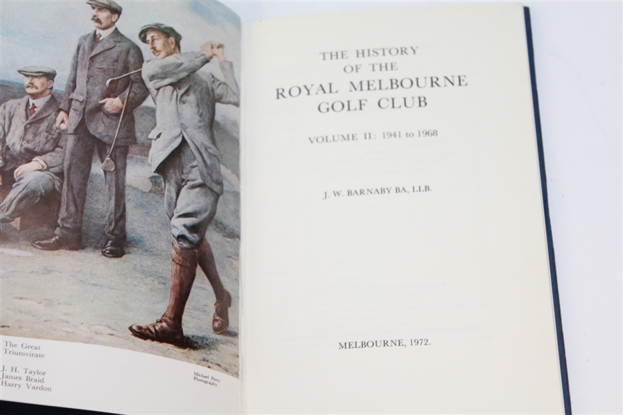 Four Club History Books - Merion, Royal Melbourne, Winged Foot, & The Country Club Brookline -ROBERT SOMMERS COLLECTION
