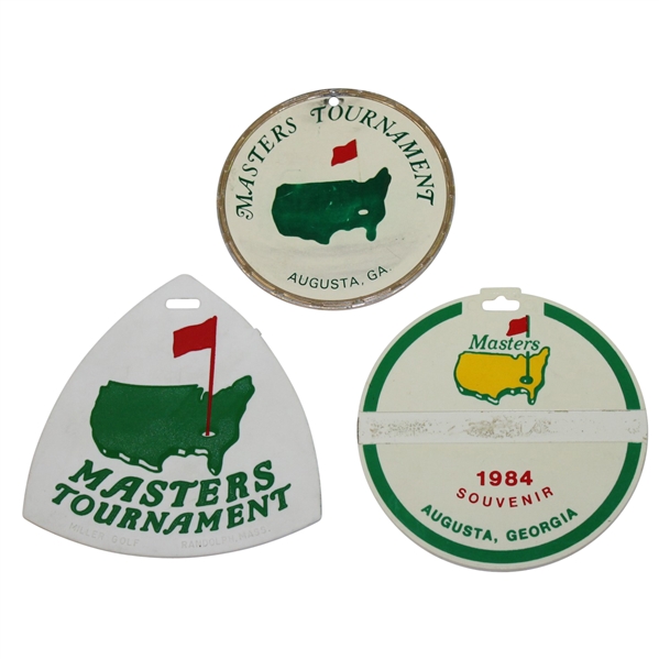 Lot of Three Classic Masters Tournament Bag Tags