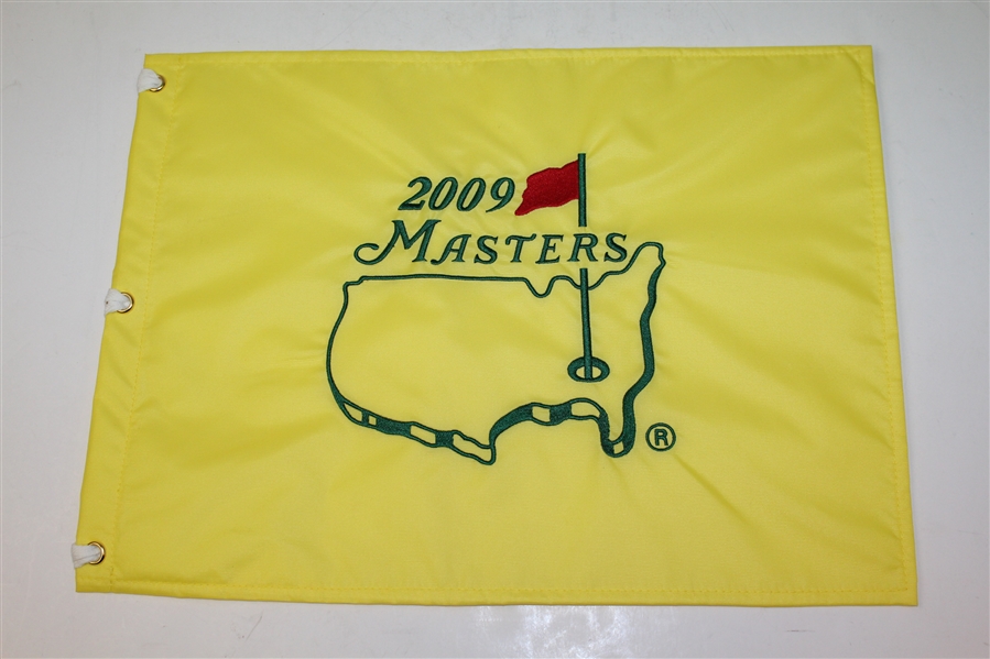 2015, 2009, and 2011 Masters Embroidered Golf Flags