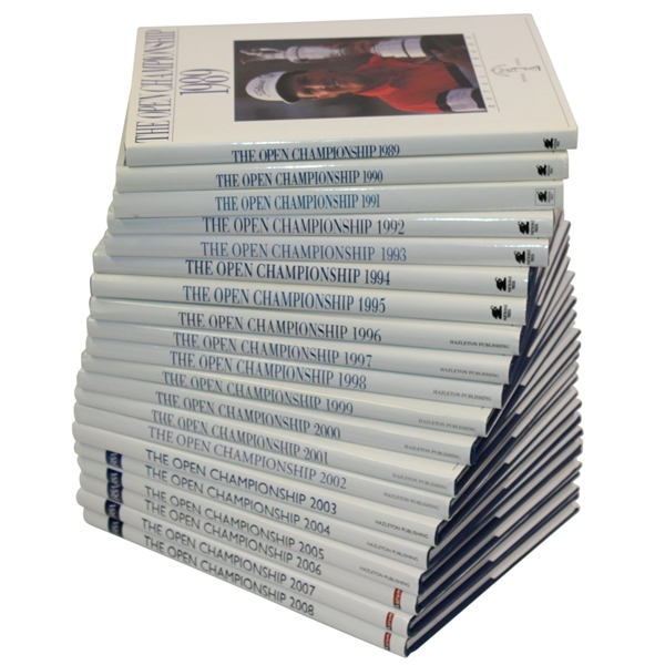 The Open Championship Complete Set of 20 Annuals from 1989-2008 -ROBERT SOMMERS COLLECTION