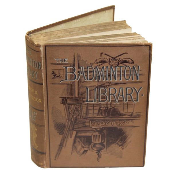 'The Badminton Library' 1890 First Edition Golf Book by Horace G. Hutchinson -ROBERT SOMMERS COLLECTION