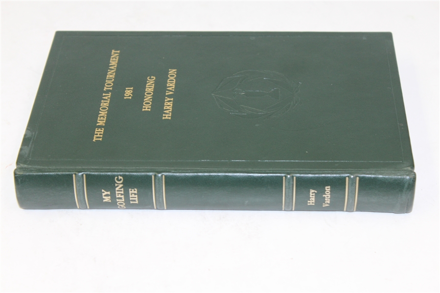 Ltd Ed 1981 The Memorial Tournament Book Honoring Harry Vardon, Jr -ROBERT SOMMERS COLLECTION