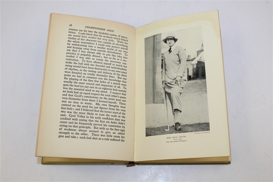 1933 'Golfing Memories and Methods' Book by Joyce Wethered -ROBERT SOMMERS COLLECTION