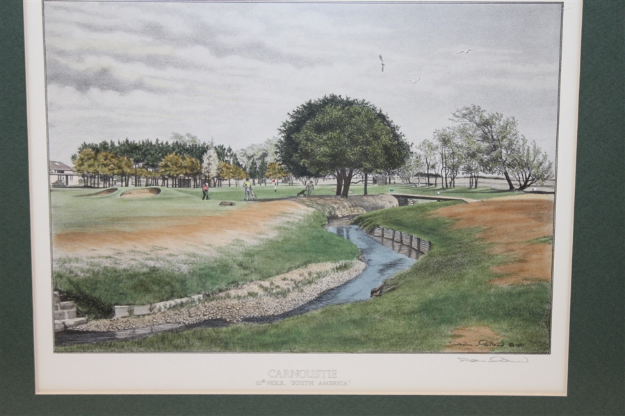 Carnoustie 10th Hole 'South America' 1982 Print - Framed -ROBERT SOMMERS COLLECTION
