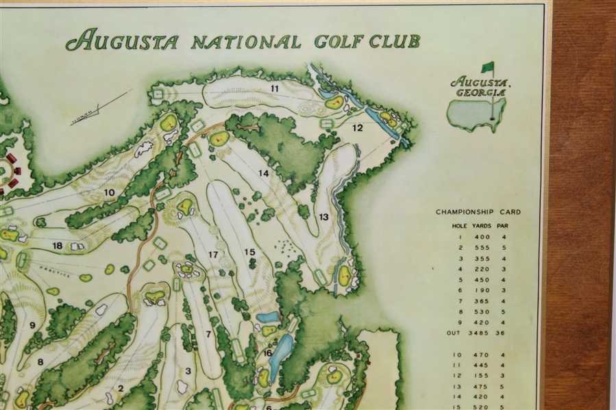 Augusta National Golf Club 1968 Course Overview Prepared by George Cobb -ROBERT SOMMERS COLLECTION