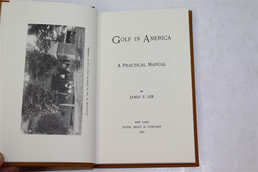 'Golf in America' by James P. Lee Ltd Ed USGA Re-print with Slip Case -ROBERT SOMMERS COLLECTION