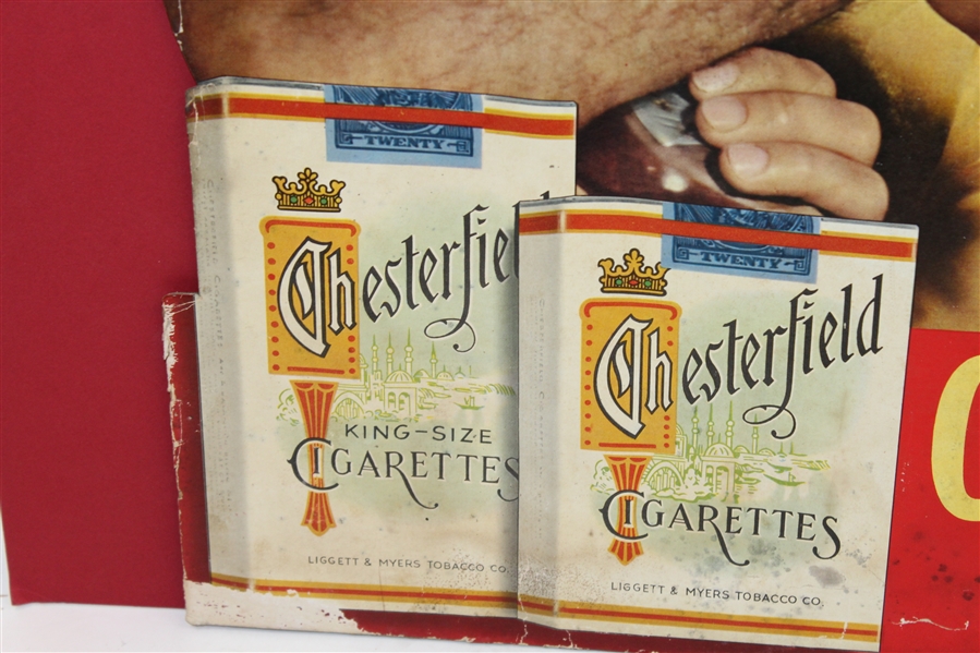 Vintage Ben Hogan Chesterfield Cigarette Advertising Sign