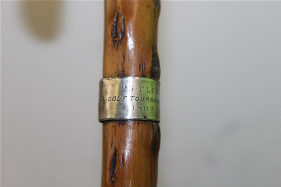 '25 Club' 1897 Presentation Cane with Sterling Silver Accents