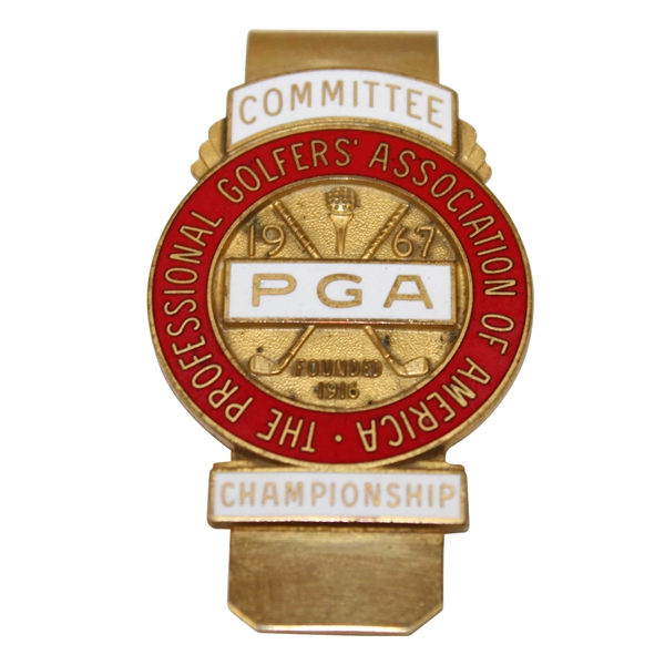 1967 PGA Championship at Columbine Country Club Committee Badge Money Clip