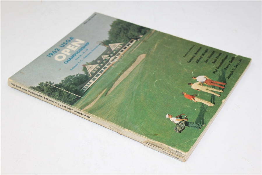 1962 US Open at Oakmont Program - Nicklaus First Professional Win
