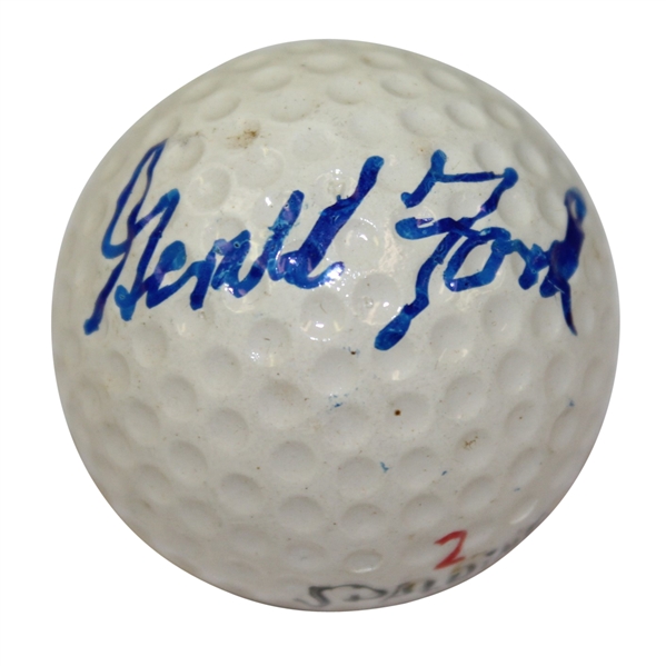 President Gerald Ford Signed Spalding Golf Ball JSA ALOA