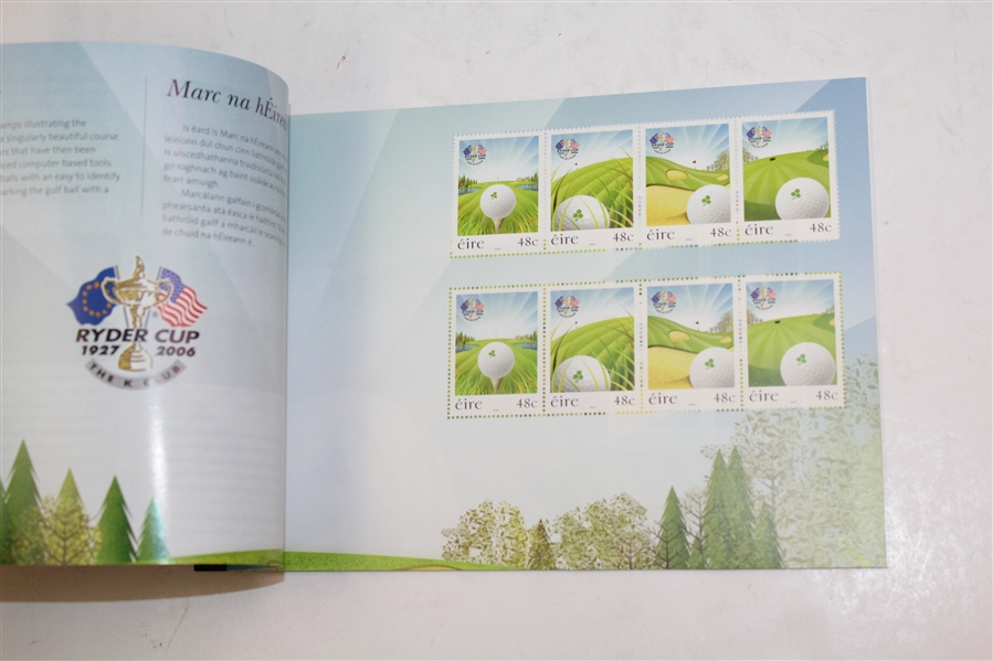 2006 Ryder Cup FDC with Lenticular Stamps and Full Set of Stamps Booklet
