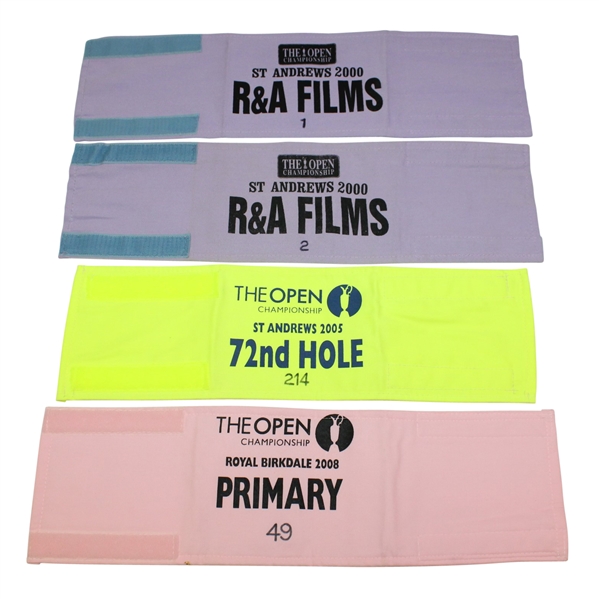 2000(x2), 2005, & 2008 Open Championship R&A Arm Bands