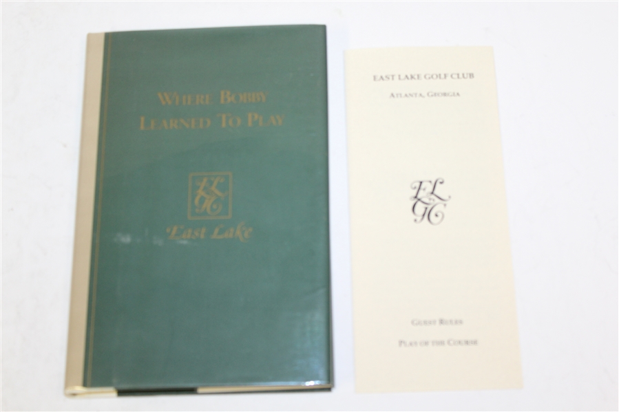 'Where Bobby Learned to Play - East Lake' Book & Guest Rules Pamphlet - Author Signed