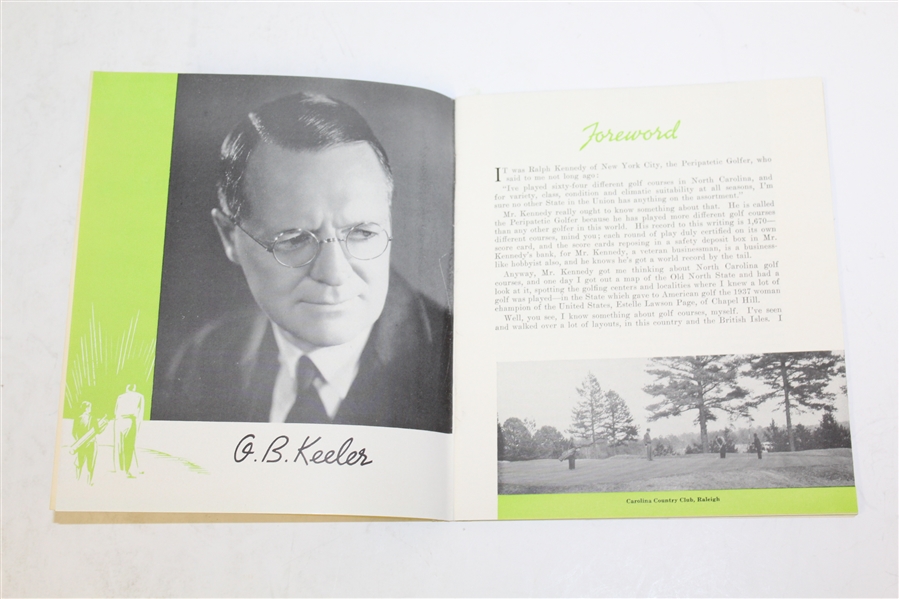 1938 'Golf in North Carolina' by O.B. Keeler