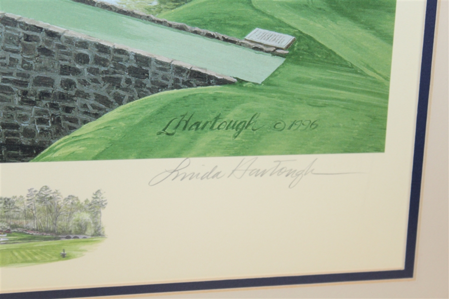 Augusta National Hole #12 Linda Hartough Ltd Ed Print #783/950 Signed by Artist - Framed