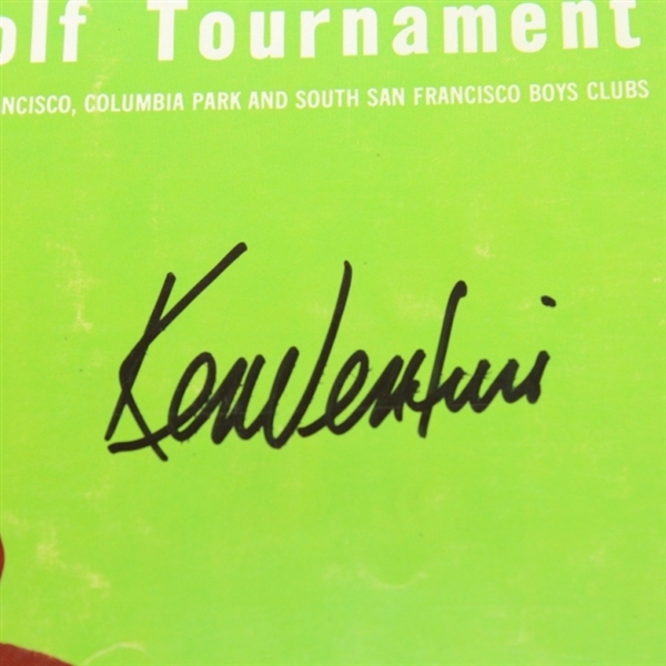 1966 Lucky International Open Tournament Program Signed by Ken Venturi-14th & Final Win JSA ALOA