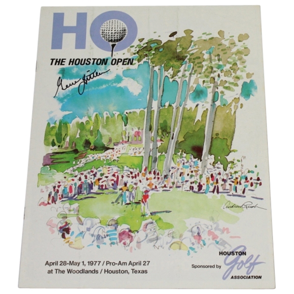 1977 Houston Open Program Signed by Gene Littler JSA ALOA