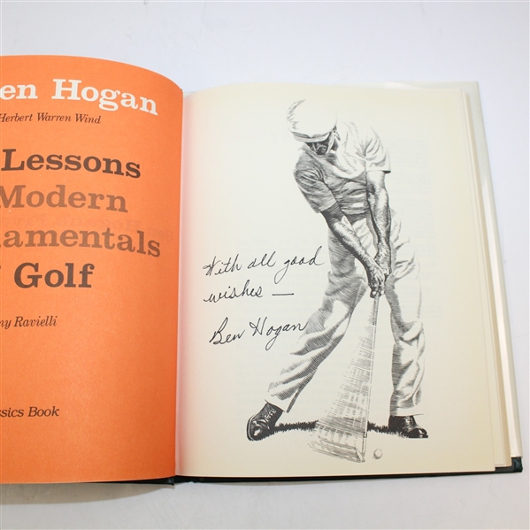 Ben Hogan Signed Golf Book 'Ben Hogan's Five Lessons' JSA #Y94341