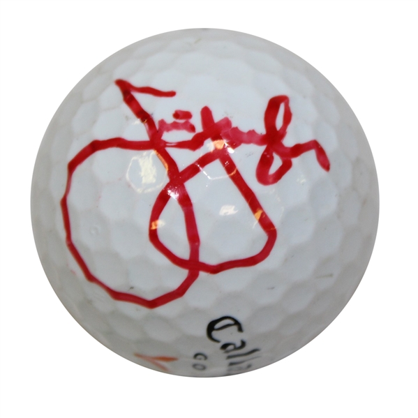 Jim Furyk Signed Callaway Golf Ball - Red Marker JSA ALOA