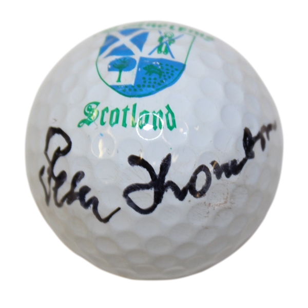 Peter Thomson Signed St Andrews Logo Golf Ball - 5x Open Winner JSA ALOA
