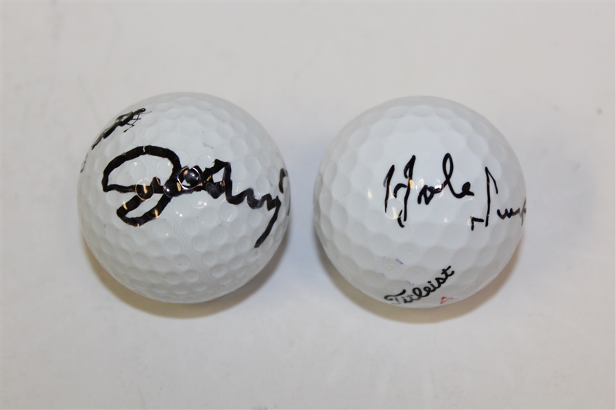 Hale Irwin & Johnny Miller Signed Golf Balls JSA ALOA