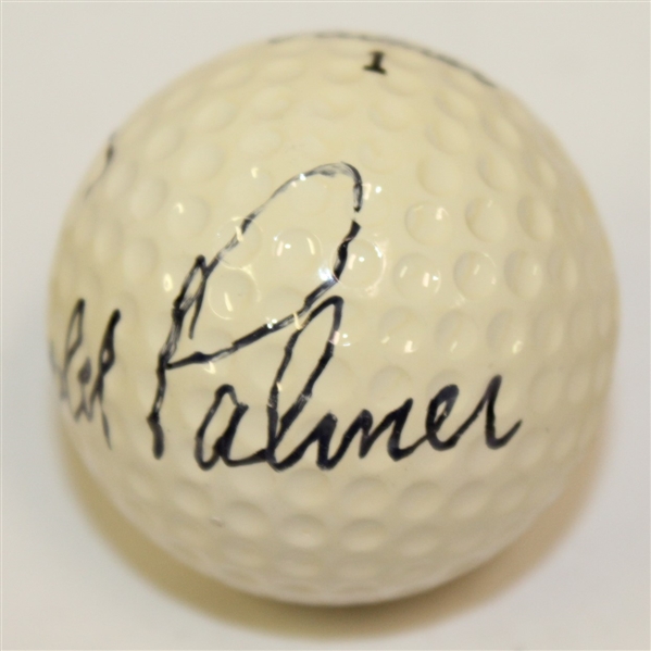 Arnold Palmer Signed Vintage Personal Logo Balata Golf Ball JSA ALOA