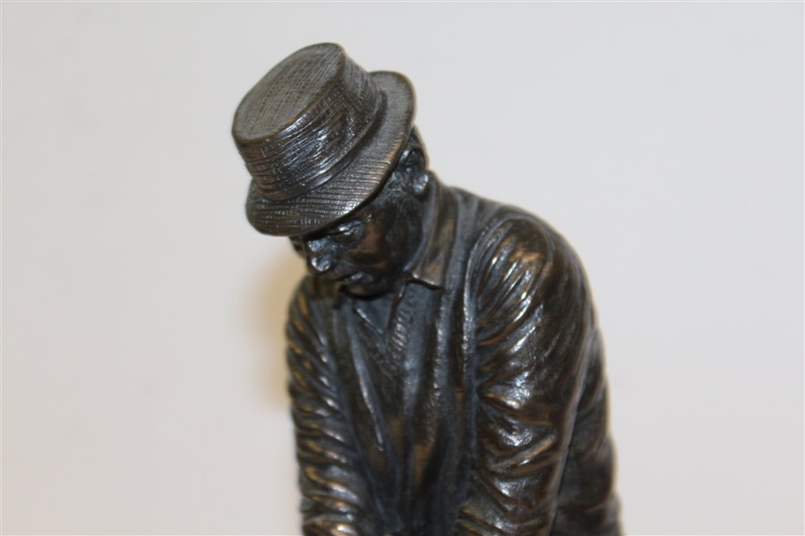 Large Bronze Ltd Golfer Statue by Jeanne Rynhart - Made in Ireland Circa 1980's