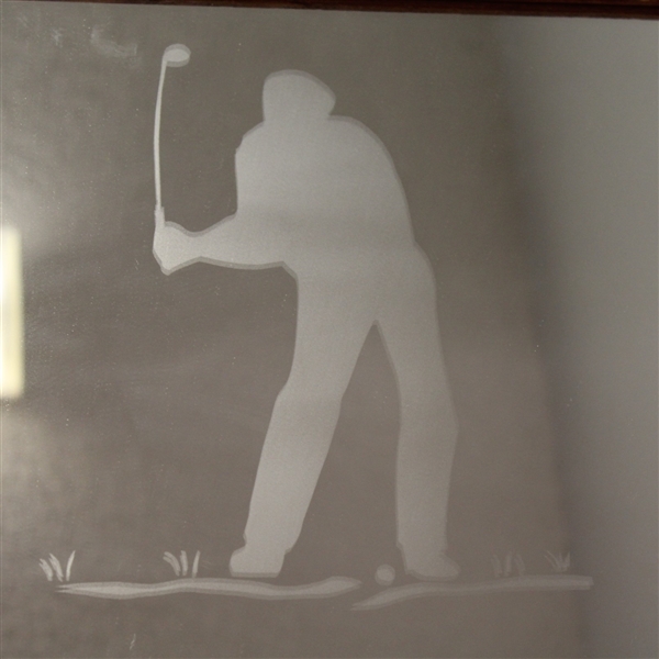 Golf Themed 'Down Swing' & 'Contact' Mirror - Framed